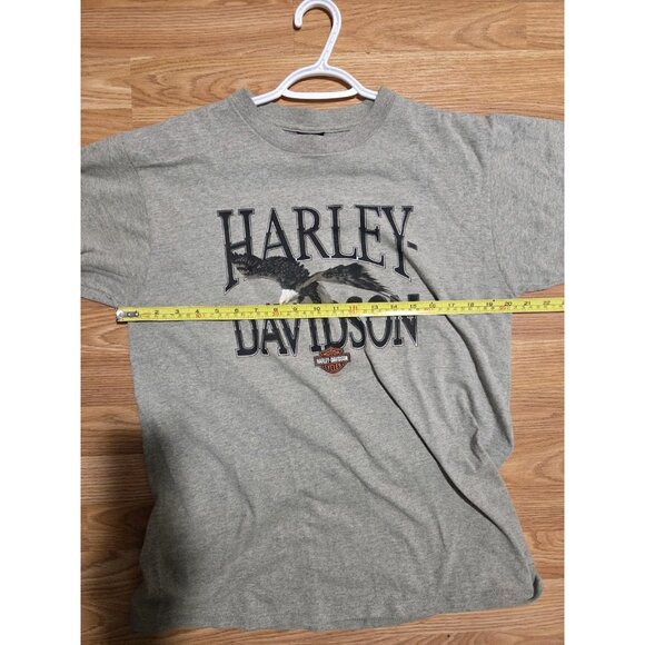 Harley-Davidson T-Shirt Grey Bridgeport Stratford, CT Large Pre-Owned - Picture 4 of 7